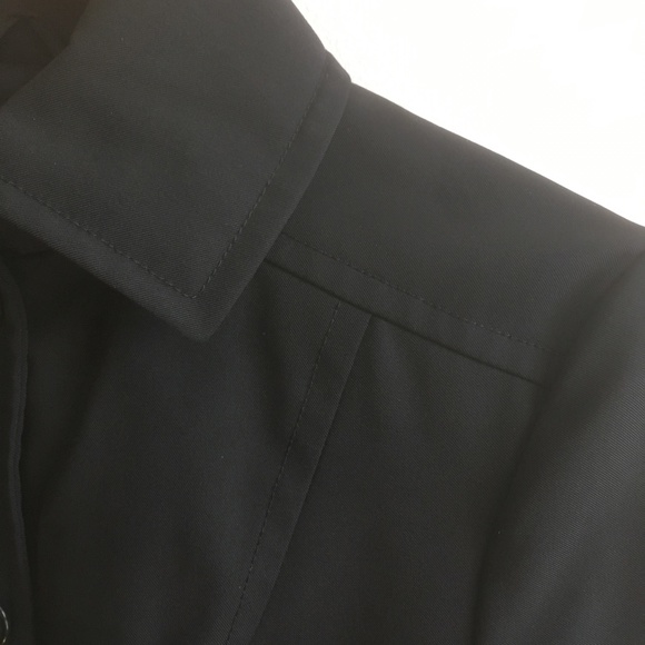 Jacob Light Trench Coat Vest Duster in Black sz S - Picture 6 of 8